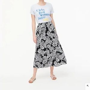 J.CREW FACTORY pineapple print skirt
